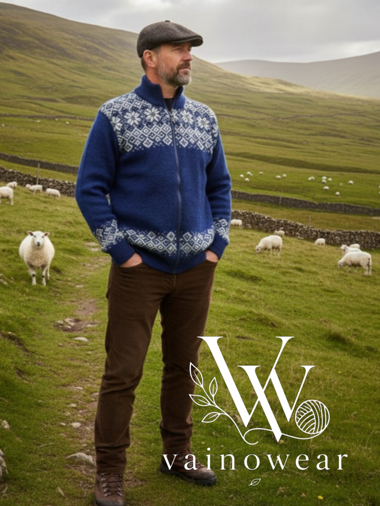 Knitted men's jumper 1