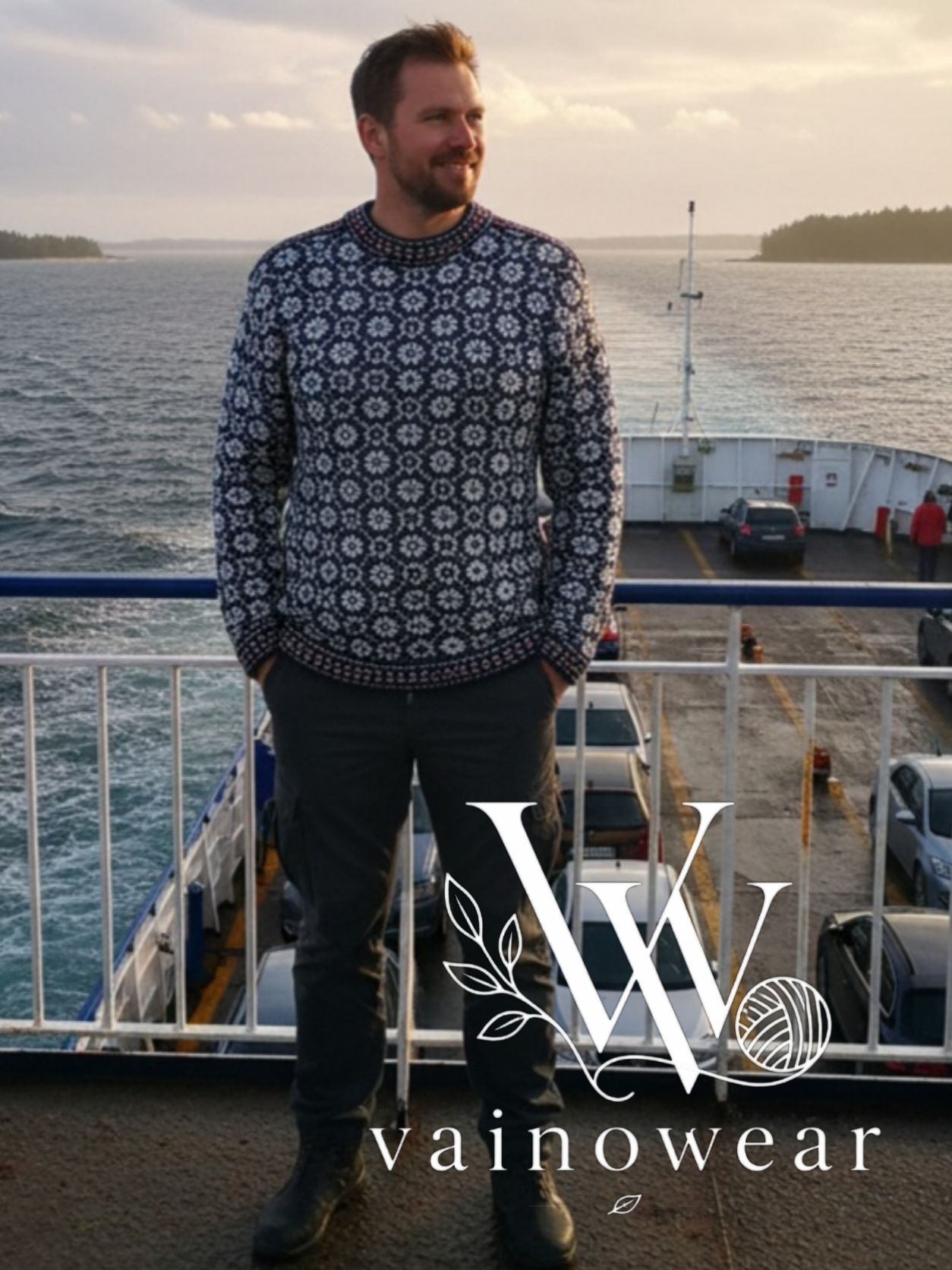 Knitted men's jumper 1