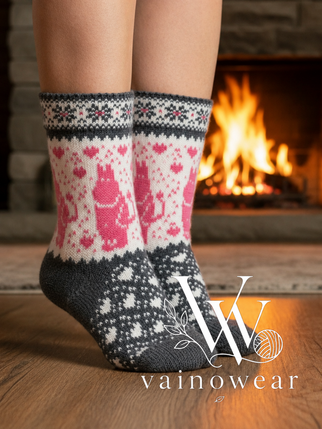 Knitted wool socks thumbnail 3